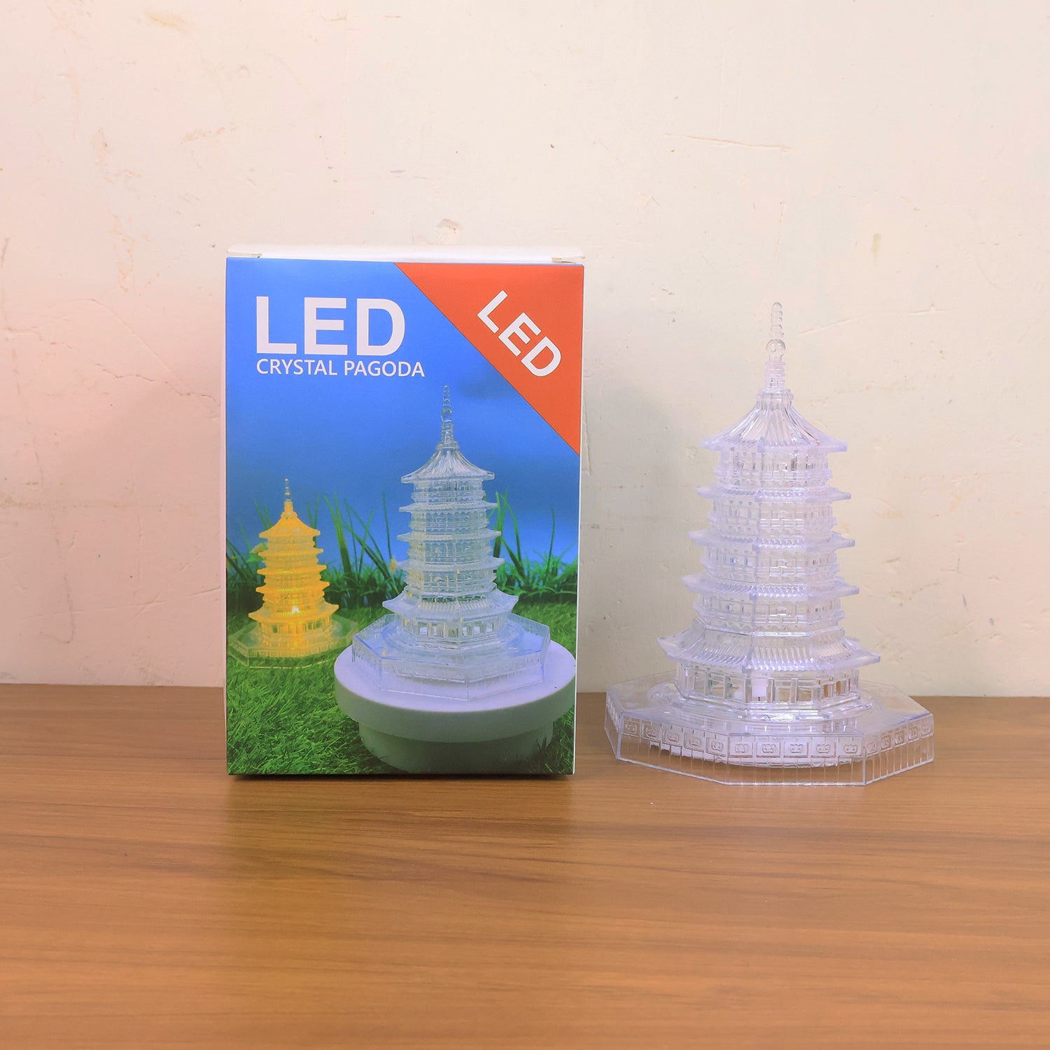 Premium LED Crystal Pagoda Decorative Light (1 Pc) Premium LED Crystal Pagoda Decorative Light (1 Pc)